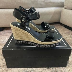 COPY - BRAND NEW. Karl Lagerfeld Womens Wedges. Size 7.5.